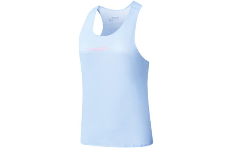 (Women) Saucony Solid Light Blue Running Tank Top SC1239111-1