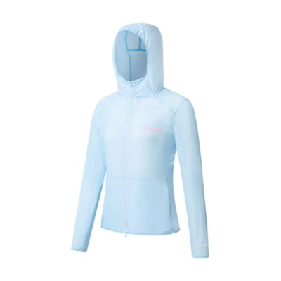 (Women) Saucony Solid Logo Zip Jacket Light Blue SC1239077-2