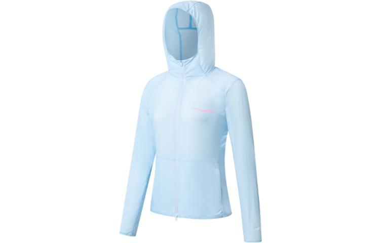 Order (W) 索康尼纯色标志拉链夹克 浅蓝色 SC1239077-2