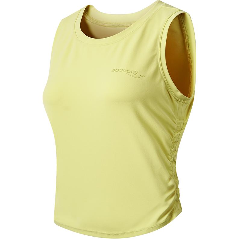 (Women) Saucony SS24 Slim Fit Soft Pullover Tank Top Women’s - Mustard Yellow SC1249099A