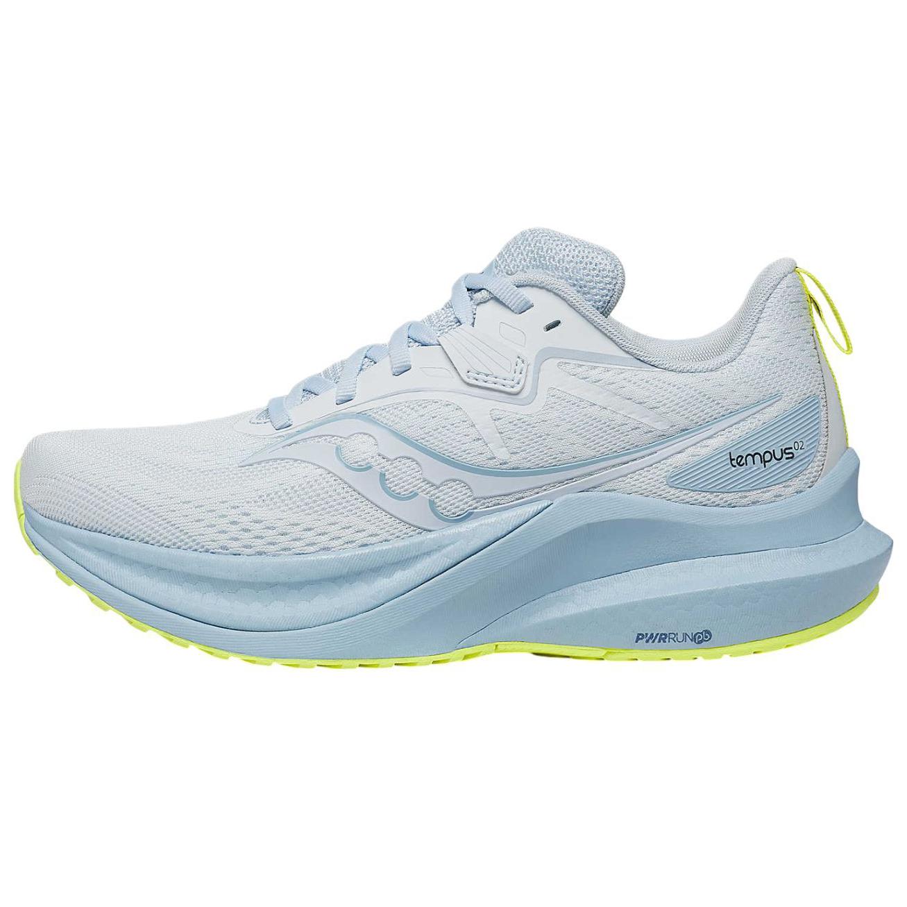 (Women) Saucony Tempus 2 WMNS White Blue Running Shoes - Comfort & Support. S10973-151