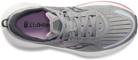 Shop Saucony Tempus 減震防滑耐磨 低筒 跑步鞋 女款 灰白