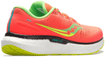 Shop Saucony Triumph 胜利18 減震回彈透氣跑鞋 紅 女款