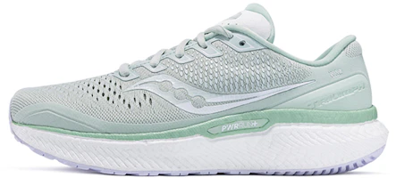 (Women) Saucony Triumph 18 Running Shoes Light Green/White Comfortable & Breathable. S10595-101 (M Width) (Women) Saucony Triumph 18 Running Shoes Light Green/White Comfortable & Breathable. S10595-101 (M Width)