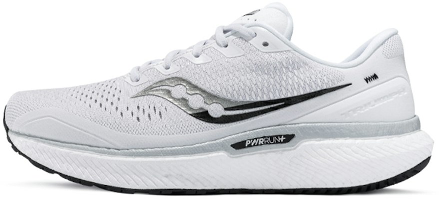 (Women) Saucony Triumph 18 Running Shoes White/Black - Cushioning & Breathable. S10595-100 (M Width) Buy (Women) Saucony Triumph 18 Running Shoes White/Black - Cushioning & Breathable. S10595-100 (M Width)