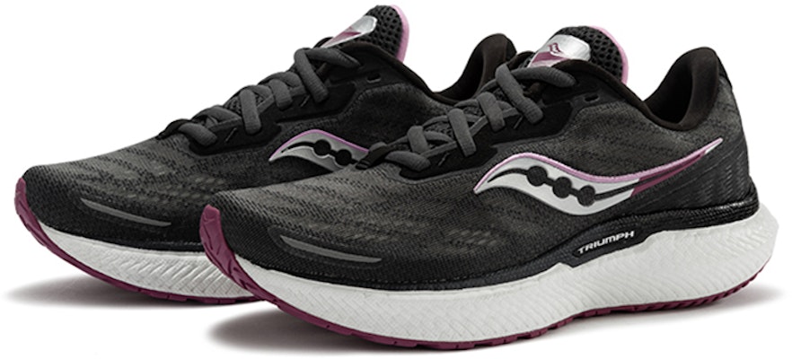 Saucony Triumph 勝利19 低幫跑步鞋 女款 深灰粉紫 Lookbook Saucony Triumph 勝利19 低幫跑步鞋 女款 深灰粉紫