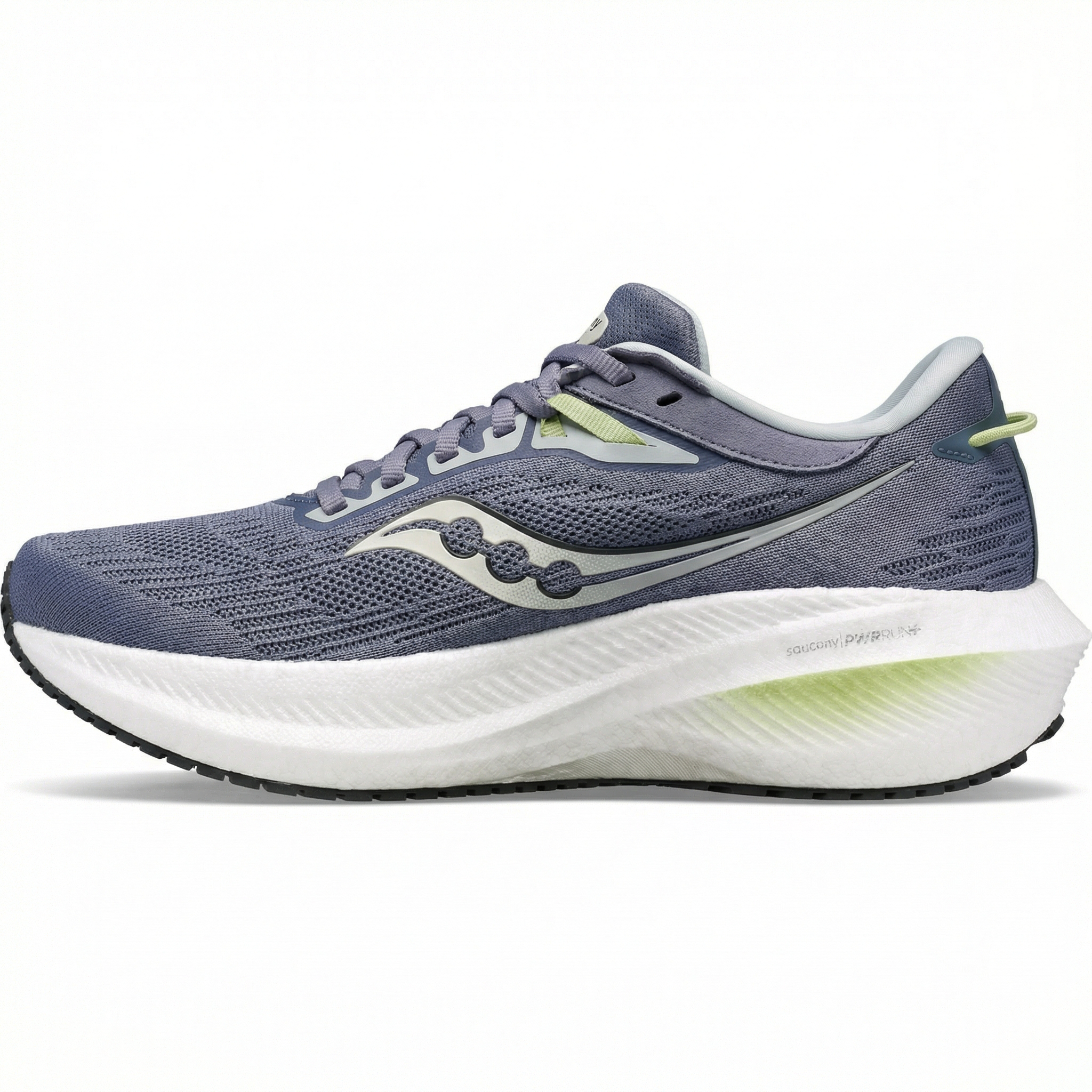 (Women) Saucony Triumph 21 Running Shoes - Comfortable, Breathable, Purple/Grey. S10881-111