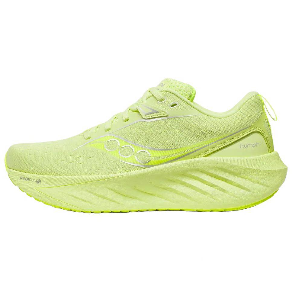 (Women) Saucony Triumph 22 Yellow Running Shoes – Cushioned, Breathable, Versatile. S10964-152