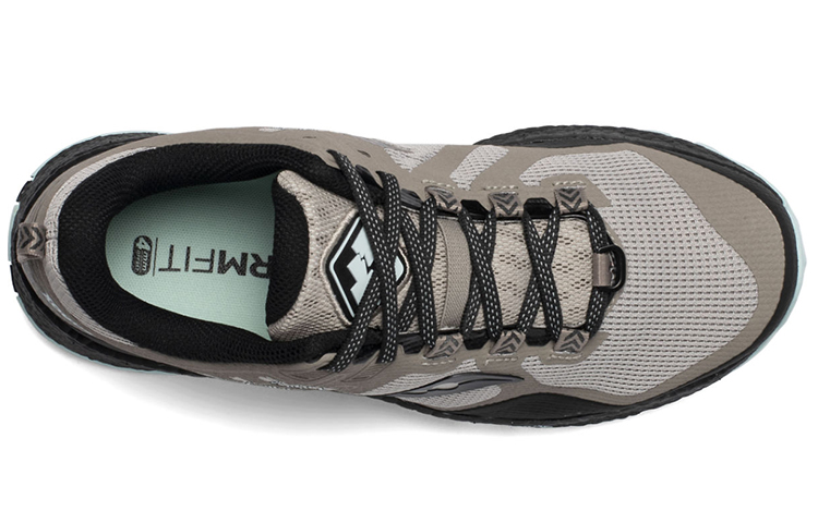 Shop Saucony Xodus 10 越野 低幫 跑步鞋 女款 灰黑