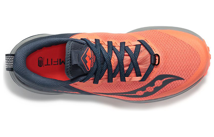 Lookbook Saucony Xodus Ultra 低筒越野鞋 女款 橙灰色