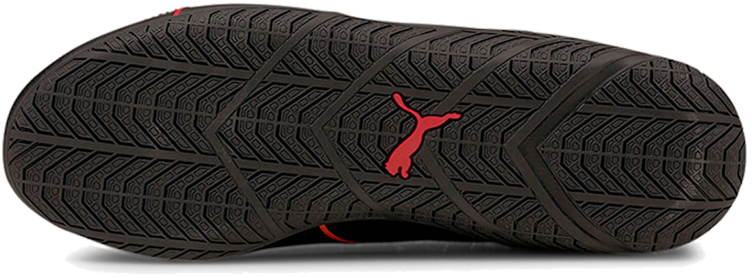 (W) 푸마 페라리 리지 캣 블랙 로쏘 코르사 (Puma Ferrari Ridge Cat Black Rosso Corsa) 306666-01 Details for (W) 푸마 페라리 리지 캣 블랙 로쏘 코르사 (Puma Ferrari Ridge Cat Black Rosso Corsa) 306666-01