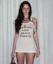 Lookbook (Women) SCULPTOR Acid Farm Mini Dress in Dirty White Color SC25S312WH