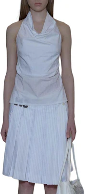 (Women) SCULPTOR Backless Halter Top Sexy White Fitted Tank Top SCU-SS25-10497 Buy (Women) SCULPTOR Backless Halter Top Sexy White Fitted Tank Top SCU-SS25-10497