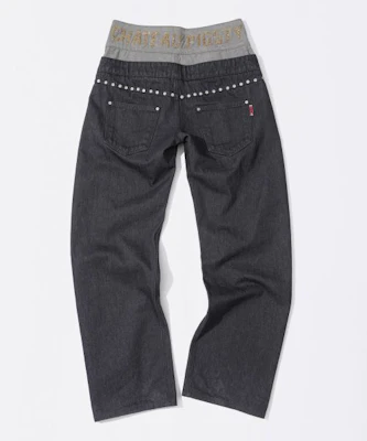 (Women) Sculptor Beaded Layered Nonfade Gray Denim Pants SC25S411GY Purchase (Women) Sculptor Beaded Layered Nonfade Gray Denim Pants SC25S411GY
