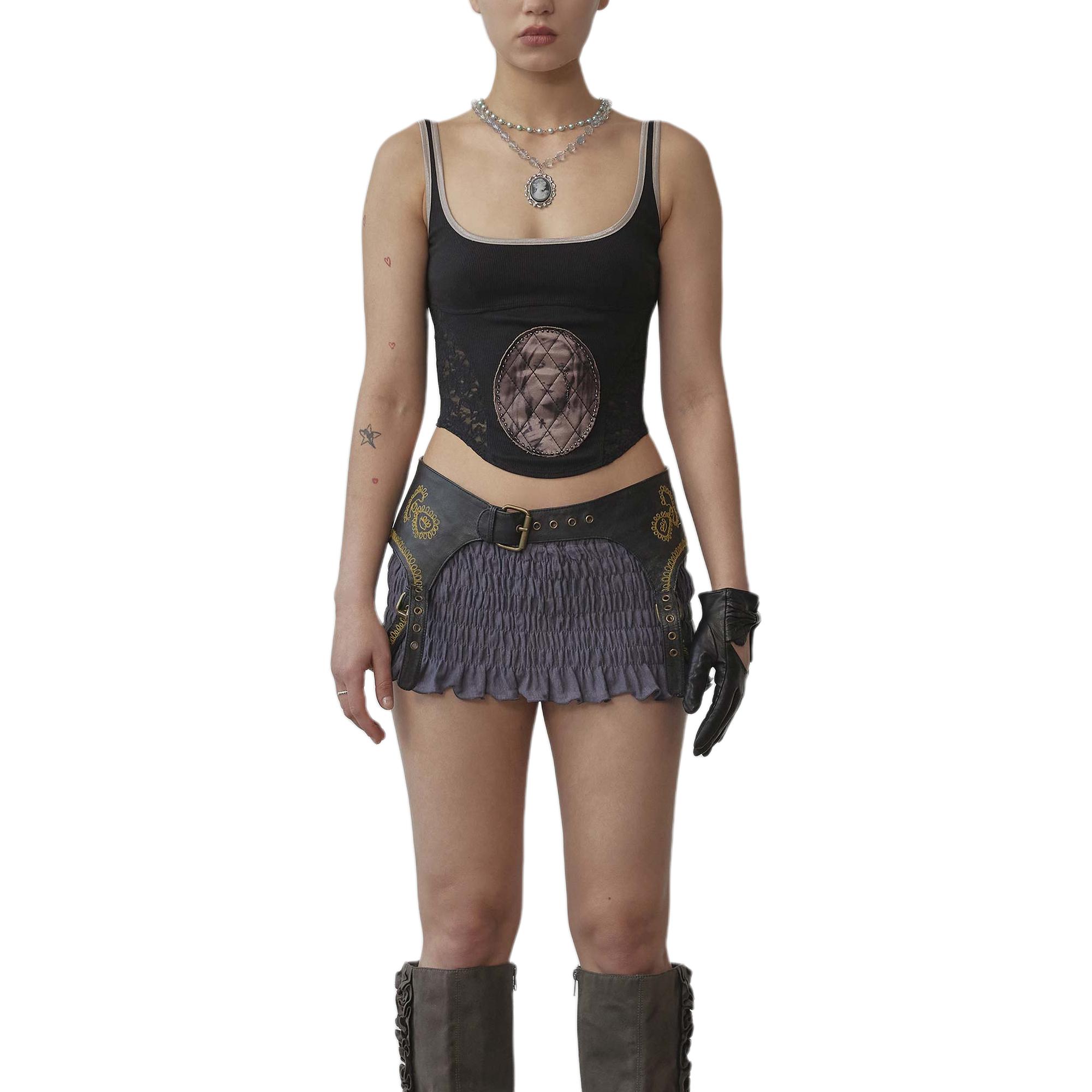 (Women) SCULPTOR Beaded Maria Casual Fashion Crop Tank Top for Women SCU-SS25-12800