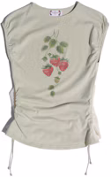 (Women) SCULPTOR Berry Ruched Stylish Versatile Tank Top SCU-SS25-10608 (Women) SCULPTOR Berry Ruched Stylish Versatile Tank Top SCU-SS25-10608