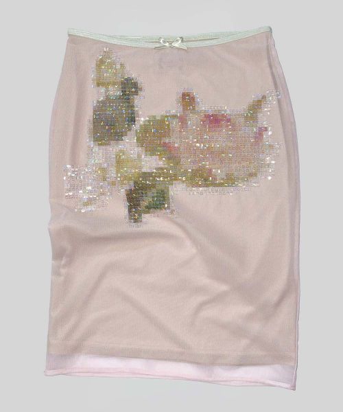 Purchase (Women) SCULPTOR Censored Lotus Midi Skirt in Blush Pink SC26S420PK