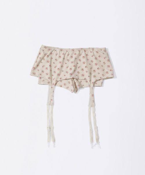 Shop (Women) SCULPTOR Cottage Garter Belt Skort Raw Skirt Shorts SC25S439IV