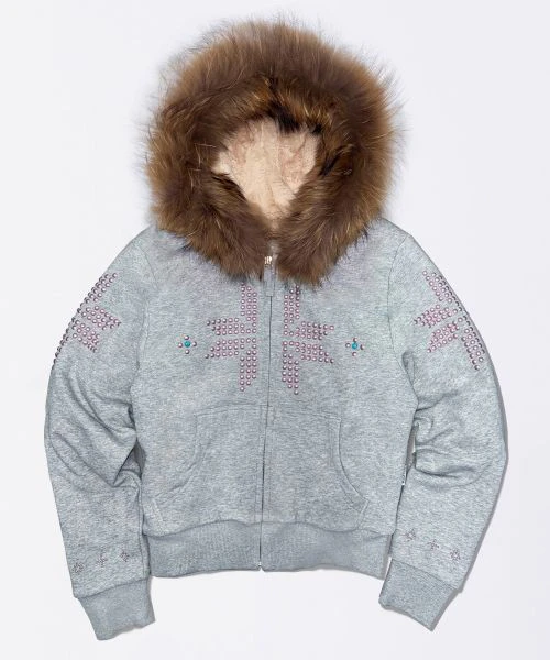 women-sculptor-fur-trim-hooded-zip-up-jacket-in-melange-gray-sc-25-a124-nmmg