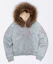 Buy (Women) SCULPTOR Fur Trim Hooded Zip-Up Jacket in Melange Gray SC25A124NMMG
