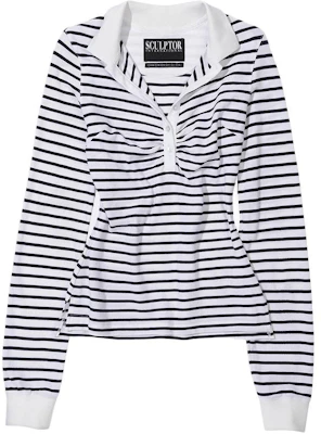 (Women) SCULPTOR MUSINSA Striped Comfy Tennis Long Sleeve Shirt Casual Fit SC24A234-326 Buy (Women) SCULPTOR MUSINSA Striped Comfy Tennis Long Sleeve Shirt Casual Fit SC24A234-326