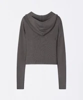 Purchase (Women) SCULPTOR Silhouette Knit Zip-Up Hoodie in Charcoal SC25S109CH