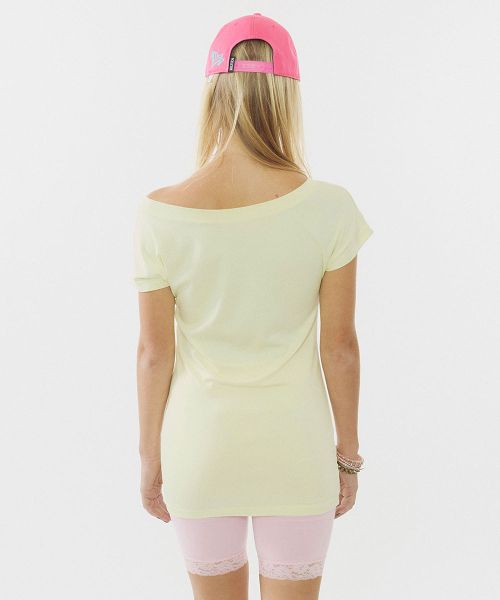 Lookbook (Women) SCULPTOR Swag Long Yellow T-Shirt SC26S273YE