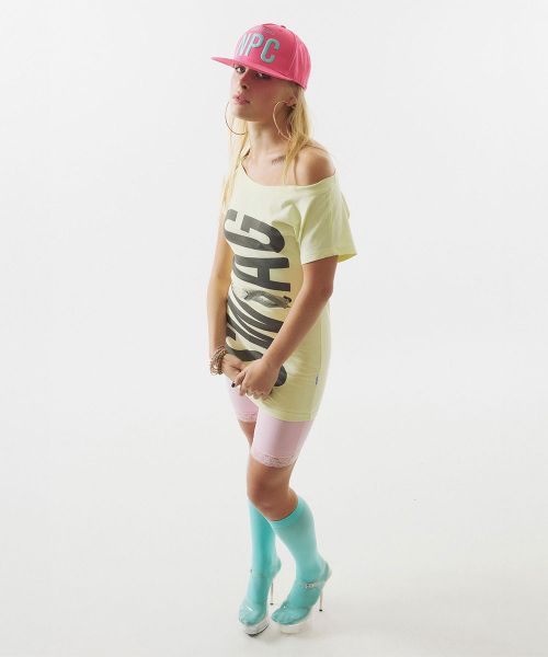Shop (Women) SCULPTOR Swag Long Yellow T-Shirt SC26S273YE