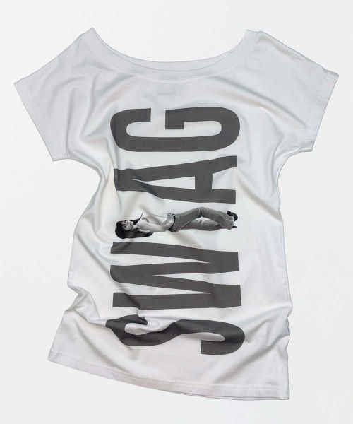 Purchase (Women) SCULPTOR Swag White Long T-Shirt SC26S273WH