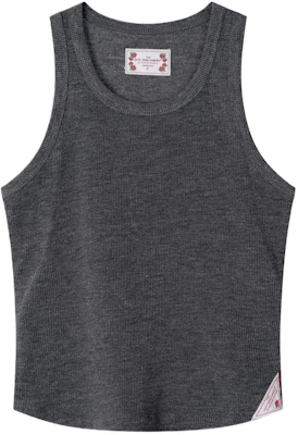 (Women) SCULPTOR The Day Dreamers Rib Tank Top Charcoal Classic Youthful Vest SCU-SS25-12557 Buy (Women) SCULPTOR The Day Dreamers Rib Tank Top Charcoal Classic Youthful Vest SCU-SS25-12557