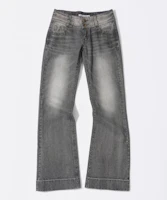 Shop (Women) Sculptor Union Jack Engineered Denim Washed Gray Jeans SC25S410LG