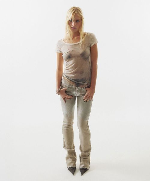 Purchase (Women) SCULPTOR White Wet Sheer Tee SC26S239WH