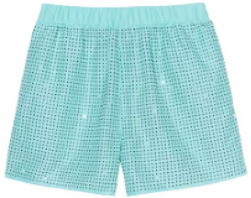 (W) Self-Portrait 珠飾亮片高腰寬鬆短褲 - 薄荷綠 SWF341K00700 Order (W) Self-Portrait 珠飾亮片高腰寬鬆短褲 - 薄荷綠 SWF341K00700