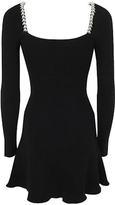 (W) Self-Portrait 黑色水晶吊飾方領長袖連衣裙 PF23120SB Lookbook (W) Self-Portrait 黑色水晶吊飾方領長袖連衣裙 PF23120SB