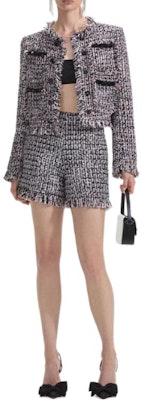 (W) Self-Portrait 黑色流蘇修飾長袖外套 PF24110J Order (W) Self-Portrait 黑色流蘇修飾長袖外套 PF24110J