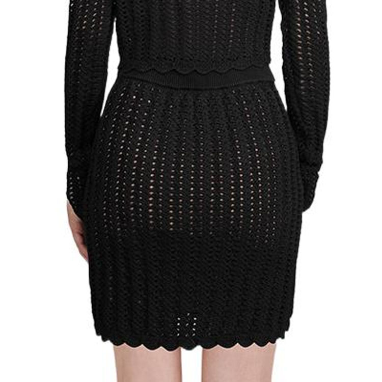 (Women) Self-Portrait  Black High-Waist Slim Short Skirt - Casual Autumn/Winter Style SWF334M05300 圖 4