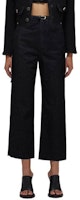 (Women) Self-Portrait Black High-Waisted Wide-Leg Relaxed Fit Jeans. SWF332K01700 (Women) Self-Portrait Black High-Waisted Wide-Leg Relaxed Fit Jeans. SWF332K01700