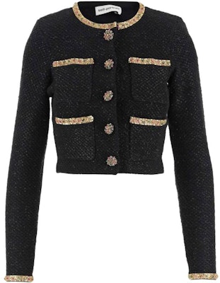 (W) Self-Portrait 黑色珠飾釦長袖針織毛衣 AW23167JBBLACK Buy (W) Self-Portrait 黑色珠飾釦長袖針織毛衣 AW23167JBBLACK