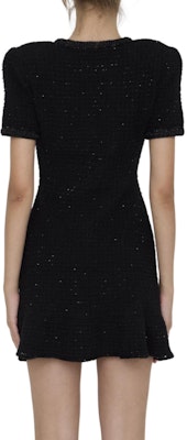 (W) Self-Portrait 黑色針織短袖迷你連衣裙 AW24085SBLACK Lookbook (W) Self-Portrait 黑色針織短袖迷你連衣裙 AW24085SBLACK