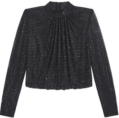 (W) Self-Portrait 黑色長袖襯衫搭配星空亮片細節 SWF344C02500 Buy (W) Self-Portrait 黑色長袖襯衫搭配星空亮片細節 SWF344C02500