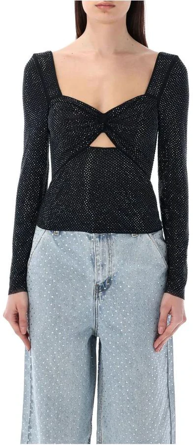 women-self-portrait-black-mesh-square-neck-long-sleeve-slim-fit-top-24-prs-24019-tbjs