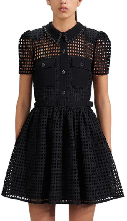 women-self-portrait-black-puff-sleeve-cut-out-collar-mini-dress-swf-341-y09900