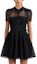 Order (Women) Self-Portrait Black Puff Sleeve Cut-Out Collar Mini Dress. SWF341Y09900