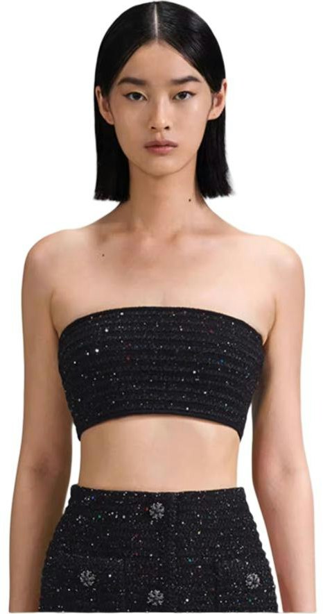 women-self-portrait-black-sequin-strapless-slim-fit-top-swf-342-m06200
