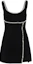Buy (Women) Self-Portrait Black Sleeveless Slim Fit Rhinestone A-Line Dress. SWF344Y20500