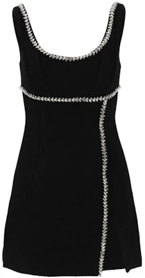(Women) Self-Portrait Black Sleeveless Slim Fit Rhinestone A-Line Dress. SWF344Y20500 Order (Women) Self-Portrait Black Sleeveless Slim Fit Rhinestone A-Line Dress. SWF344Y20500