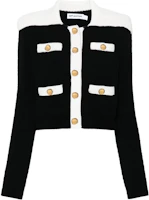 Order (Women) Self-Portrait Black Slim Fit Long Sleeve Button-Up Jacket AW24074C-BLACK