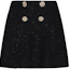Buy (Women) Self-Portrait Black Solid Slim-Fit Casual Mini Skirt. RS24041SKB-BLACK