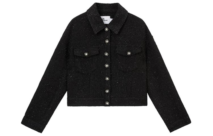 (Women) Self-Portrait  Black Tweed Jacket with Lapel, Pockets & Drop Shoulder Design SWF351T01500 圖 2