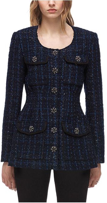 women-self-portrait-blue-plaid-tweed-waist-jacket-swf-324-t10100